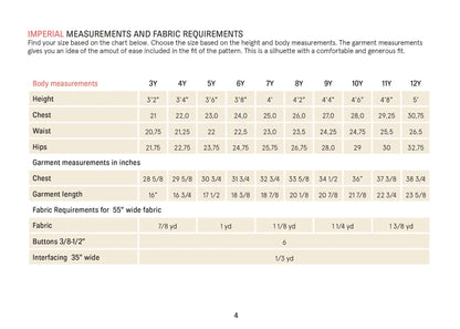 Kids Mini Jensen Shirt sewing pattern Wardrobe By Me
