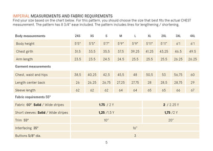 Rugby Polo Shirt sewing pattern