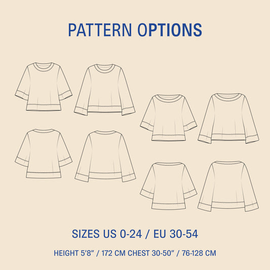 Silke Blouse Sewing pattern