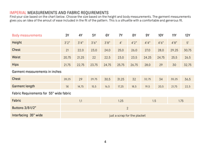 Kids Una Shirt sewing pattern Wardrobe By Me