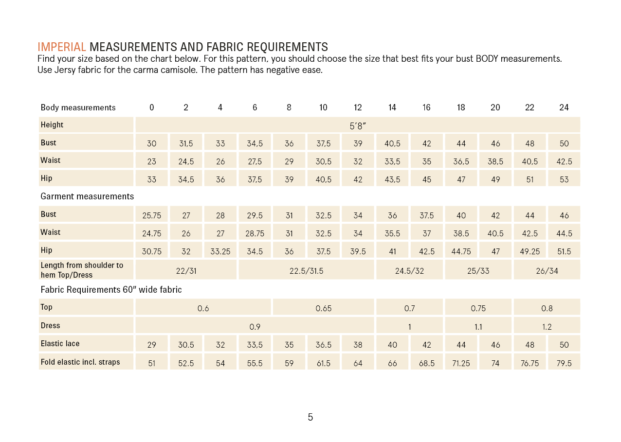 Camisole Sewing Pattern