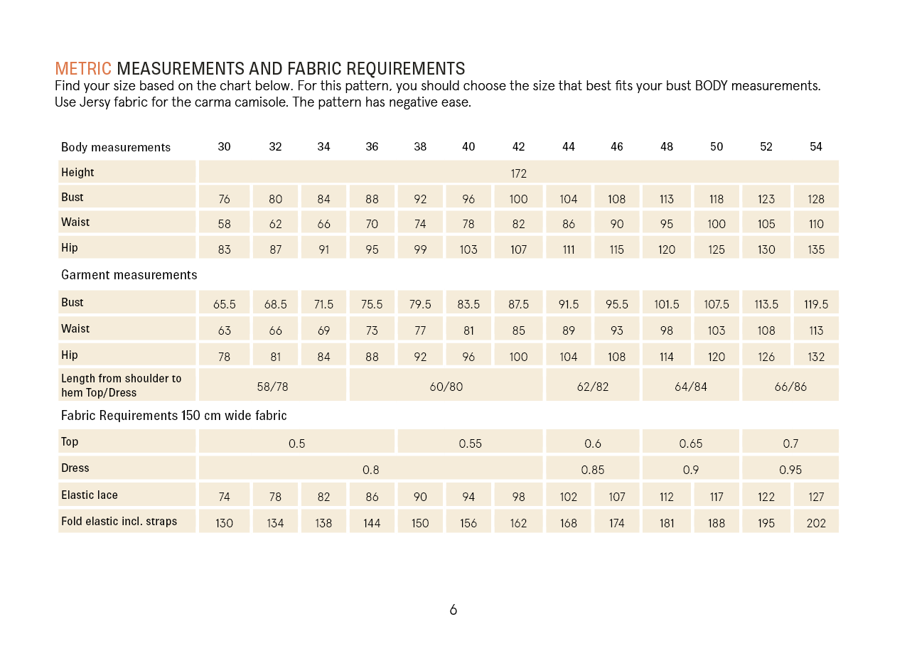 Camisole Sewing Pattern
