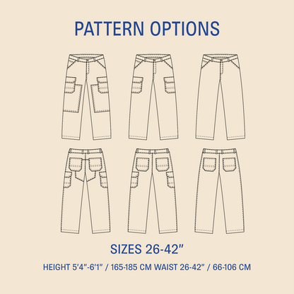 Wilderness pants sewing pattern Wardrobe By Me
