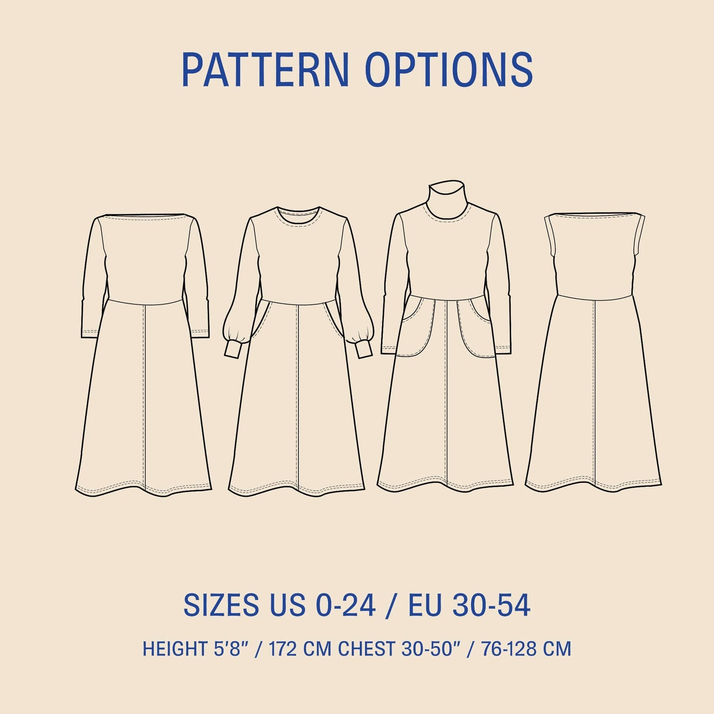 Asta Dress sewing pattern Wardrobe By Me