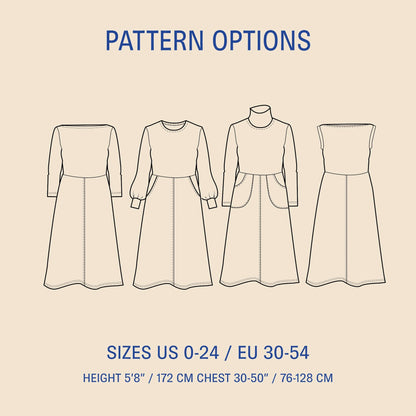 Asta Dress sewing pattern Wardrobe By Me