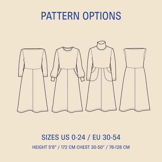 Asta Dress sewing pattern Wardrobe By Me