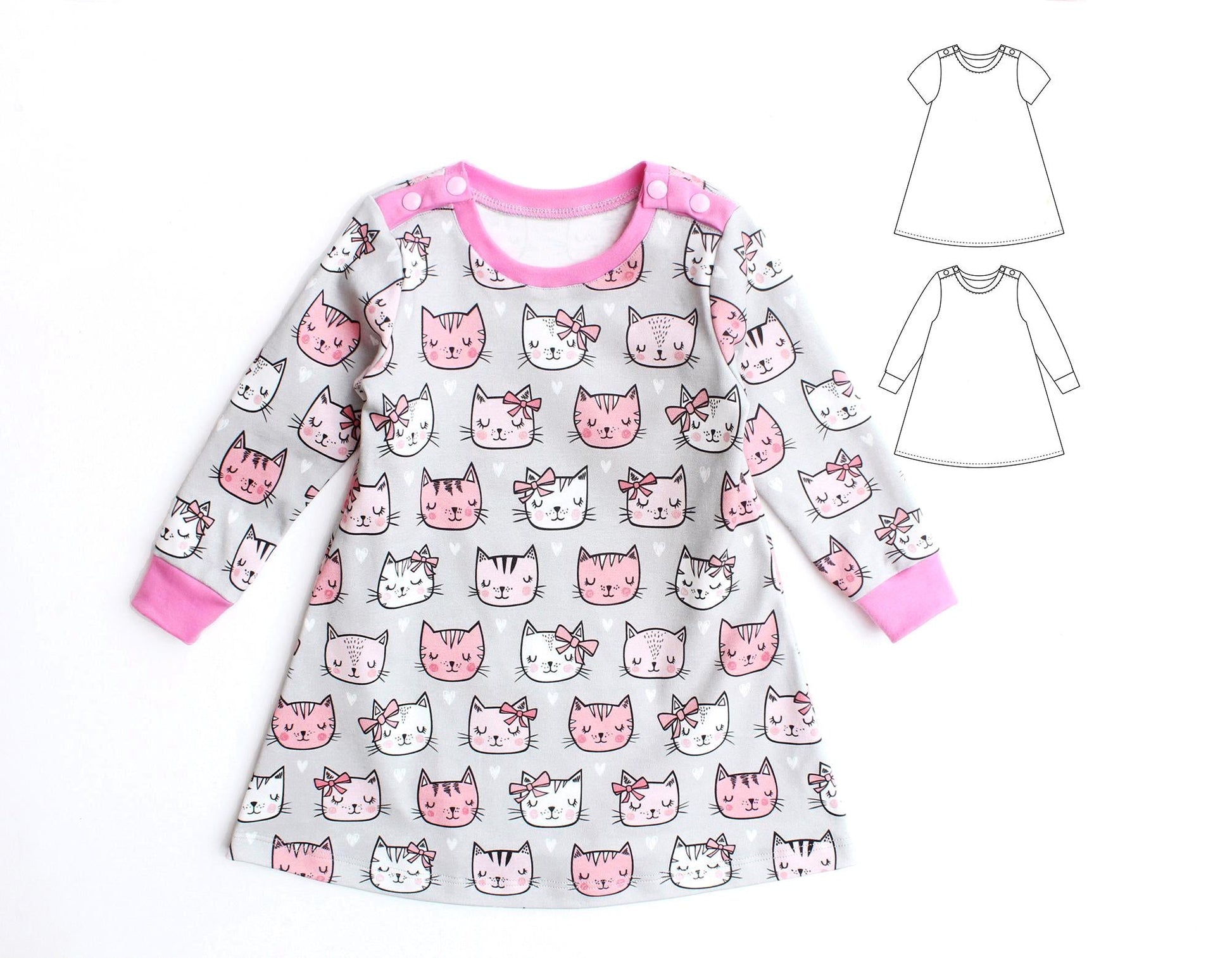 Baby Cats Dress Pattern