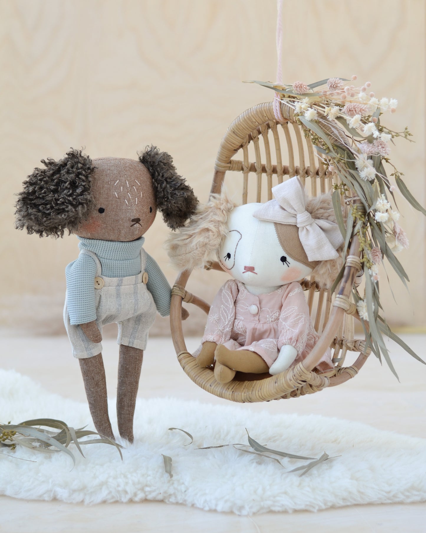 Sewing Pattern - Dog doll + 2 outfits