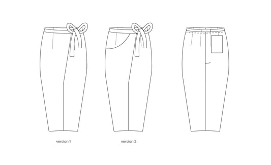 Pantalon portefeuille fuselé Papao