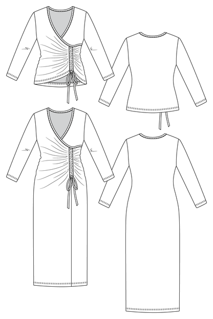 EEDIT drawstring knit top & dress