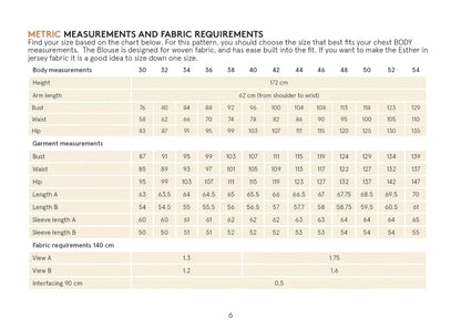 Esther Blouse sewing pattern Wardrobe By Me