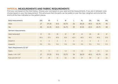 Gym Shorts sewing pattern Wardrobe By Me
