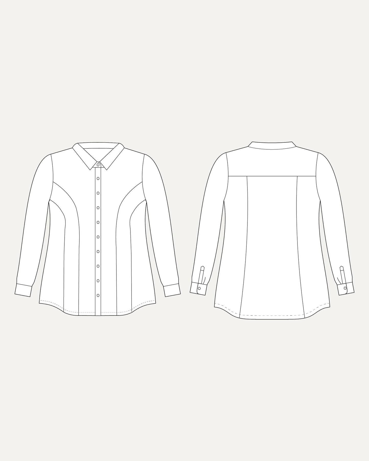 Cashmerette Harrison Shirt PDF pattern