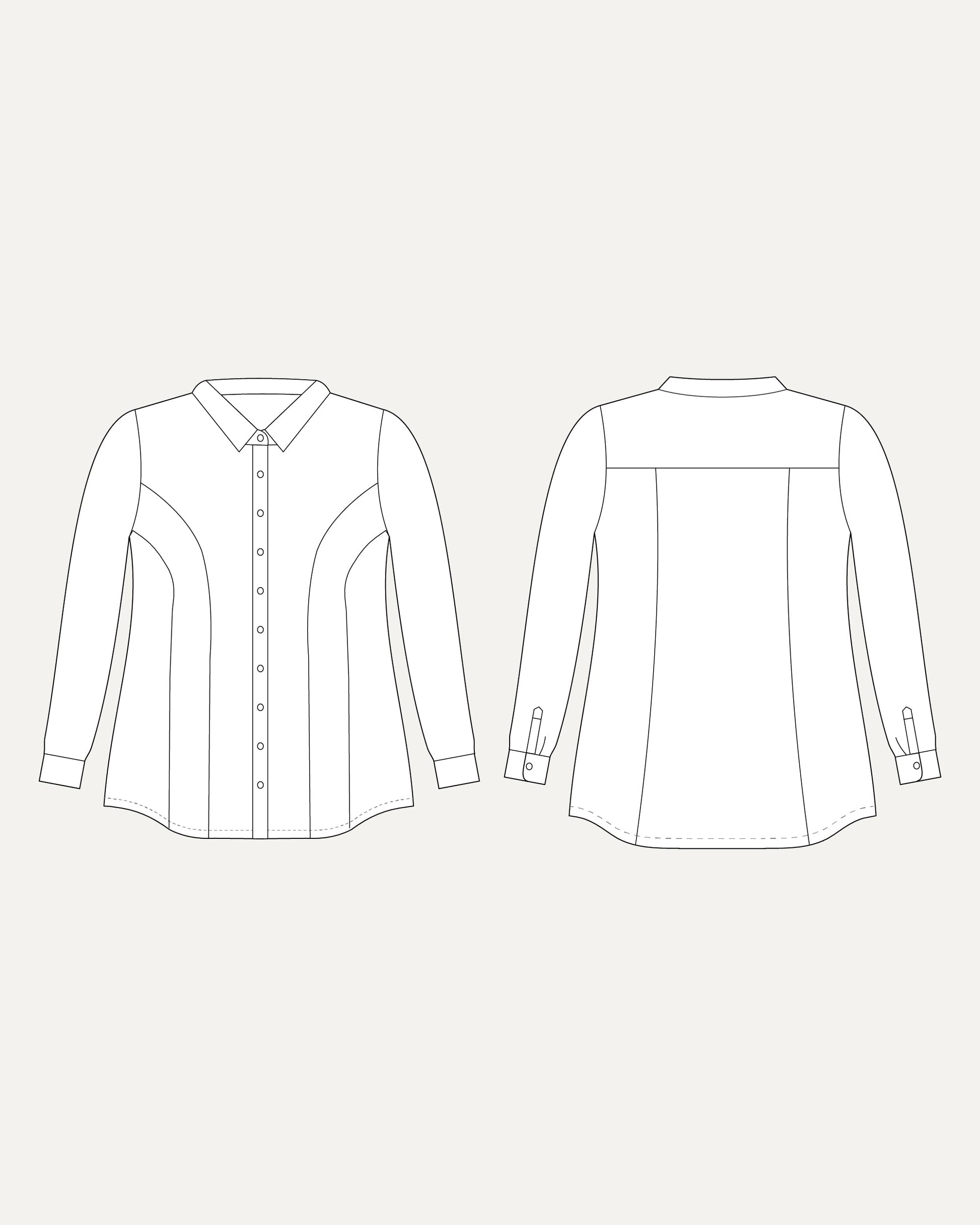 Cashmerette Harrison Shirt PDF pattern