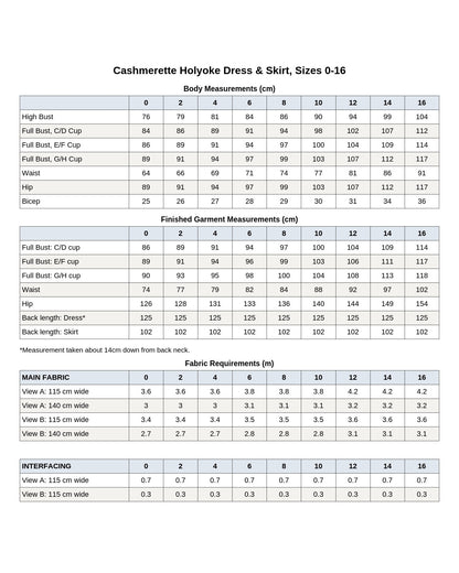 Cashmerette Holyoke Maxi Dress & Skirt PDF pattern