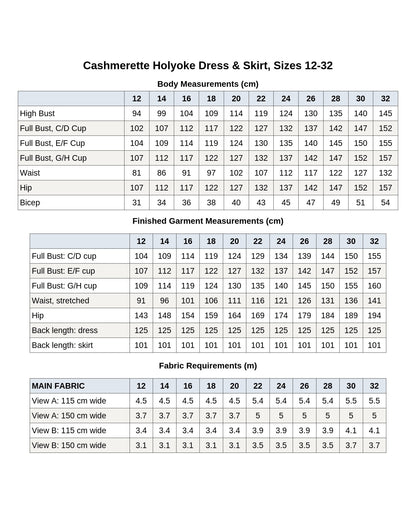 Cashmerette Holyoke Maxi Dress & Skirt PDF pattern