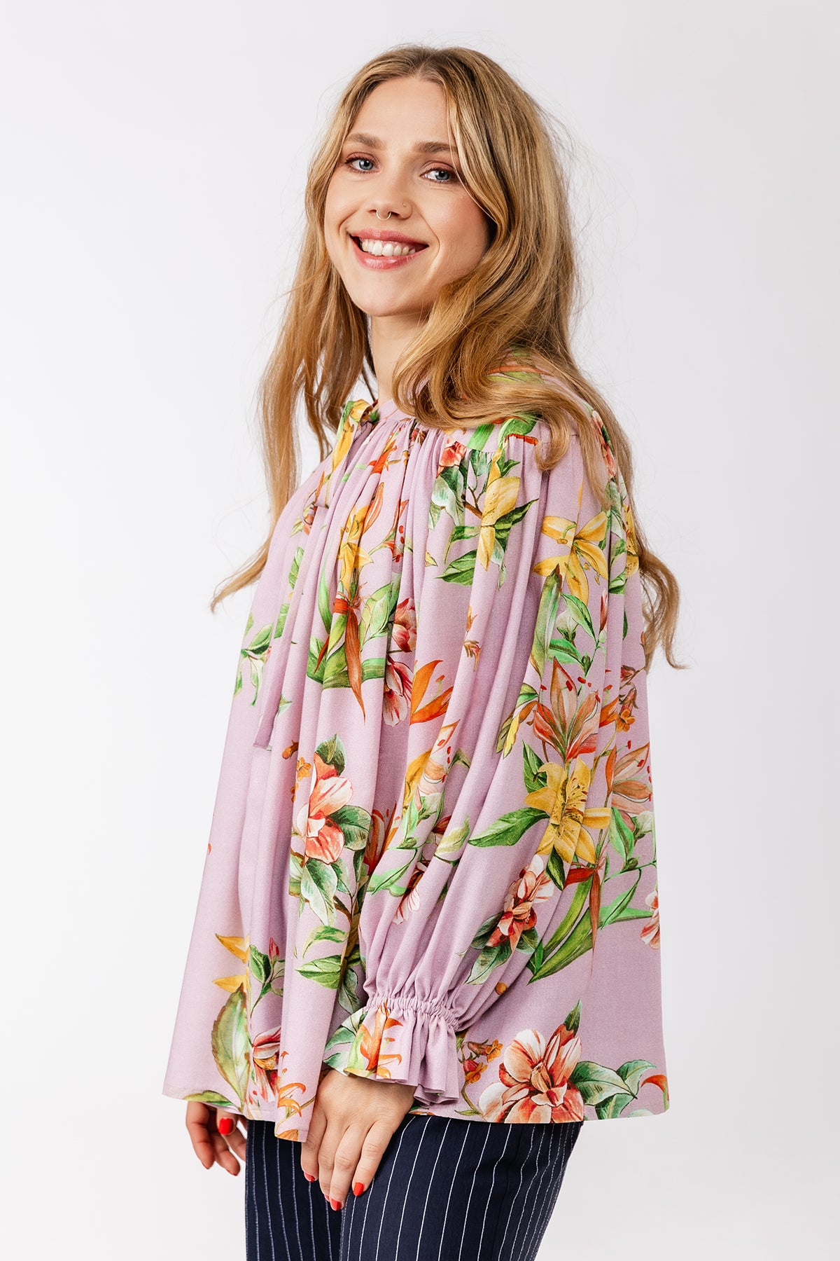 LIIA gathered blouse