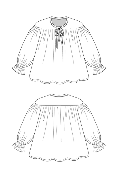 LIIA gathered blouse