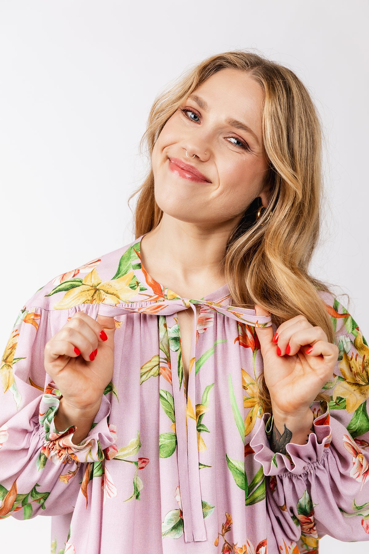 LIIA gathered blouse