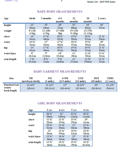 Mary Pop Jacket & Raincoat Pattern