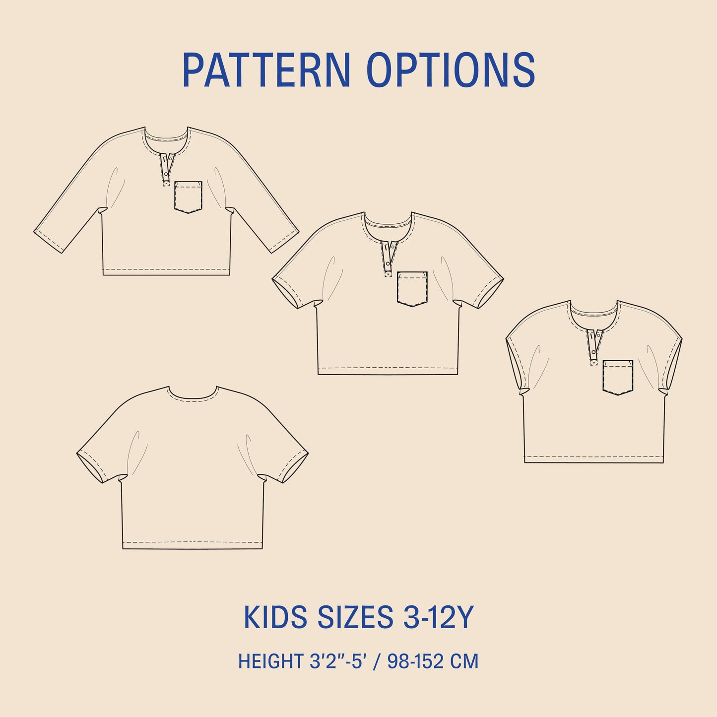 Kids Una Shirt sewing pattern Wardrobe By Me