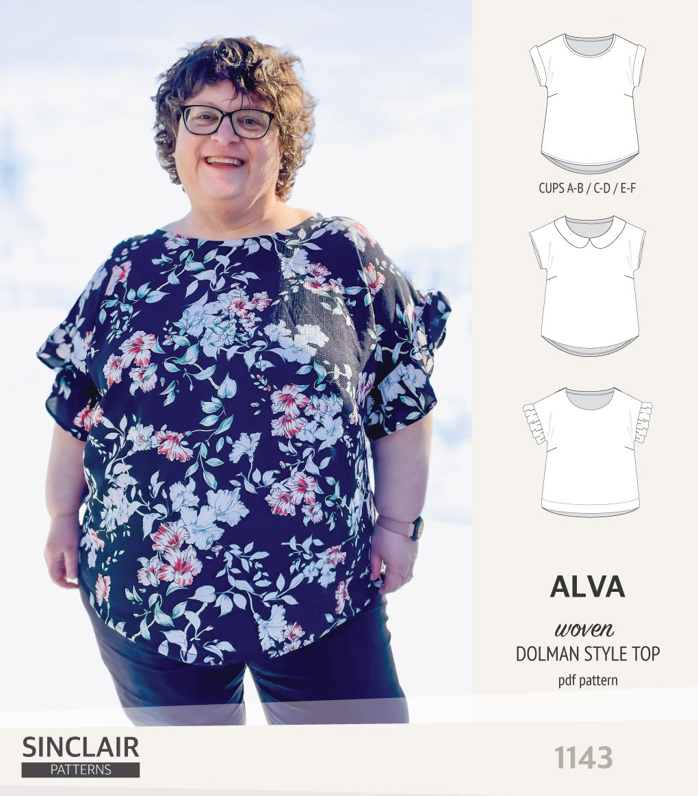 Alva woven dolman style top (PDF)
