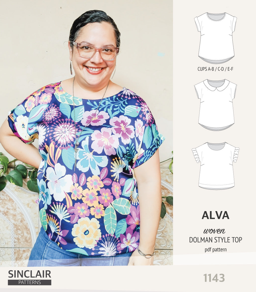 Alva woven dolman style top (PDF)