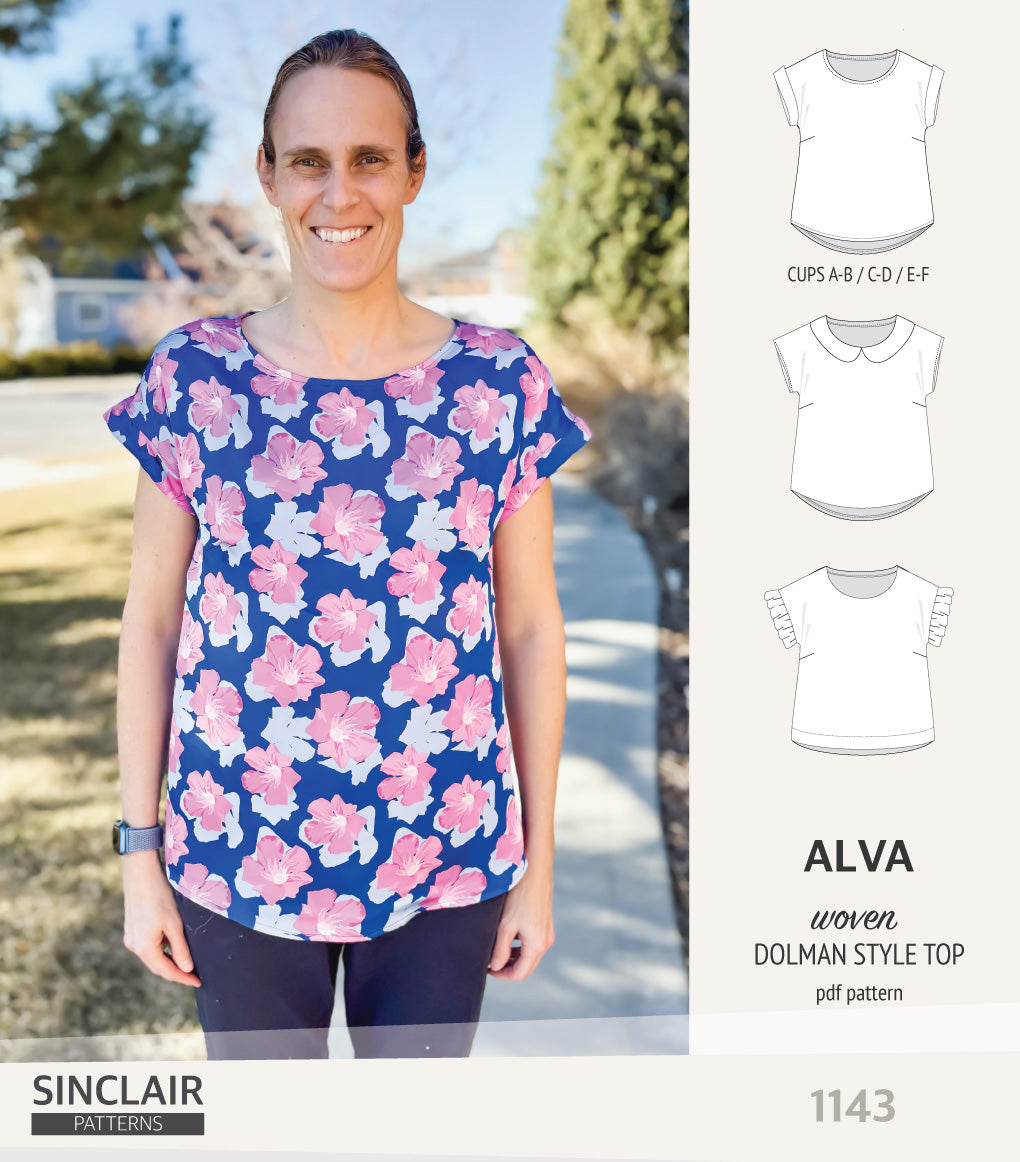 Alva woven dolman style top (PDF)