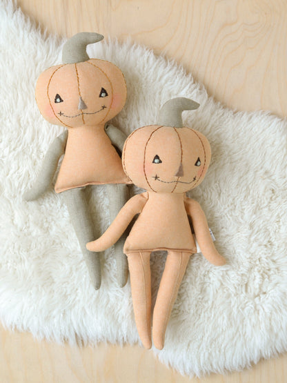 Sewing Pattern - Halloween Friends: Pumpkin, Bat, and Ghost