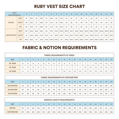 Ruby Vest Sewing Pattern