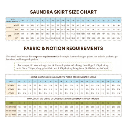 Saundra Skirt Sewing Pattern