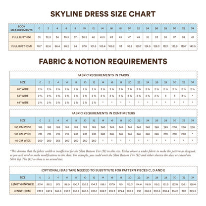 Skyline Dress Sewing Pattern