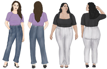 Style Falcon Diamond Hem Trousers Digital Sewing Pattern
