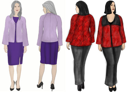 Style Falcon Positive Space Jacket Digital Sewing Pattern