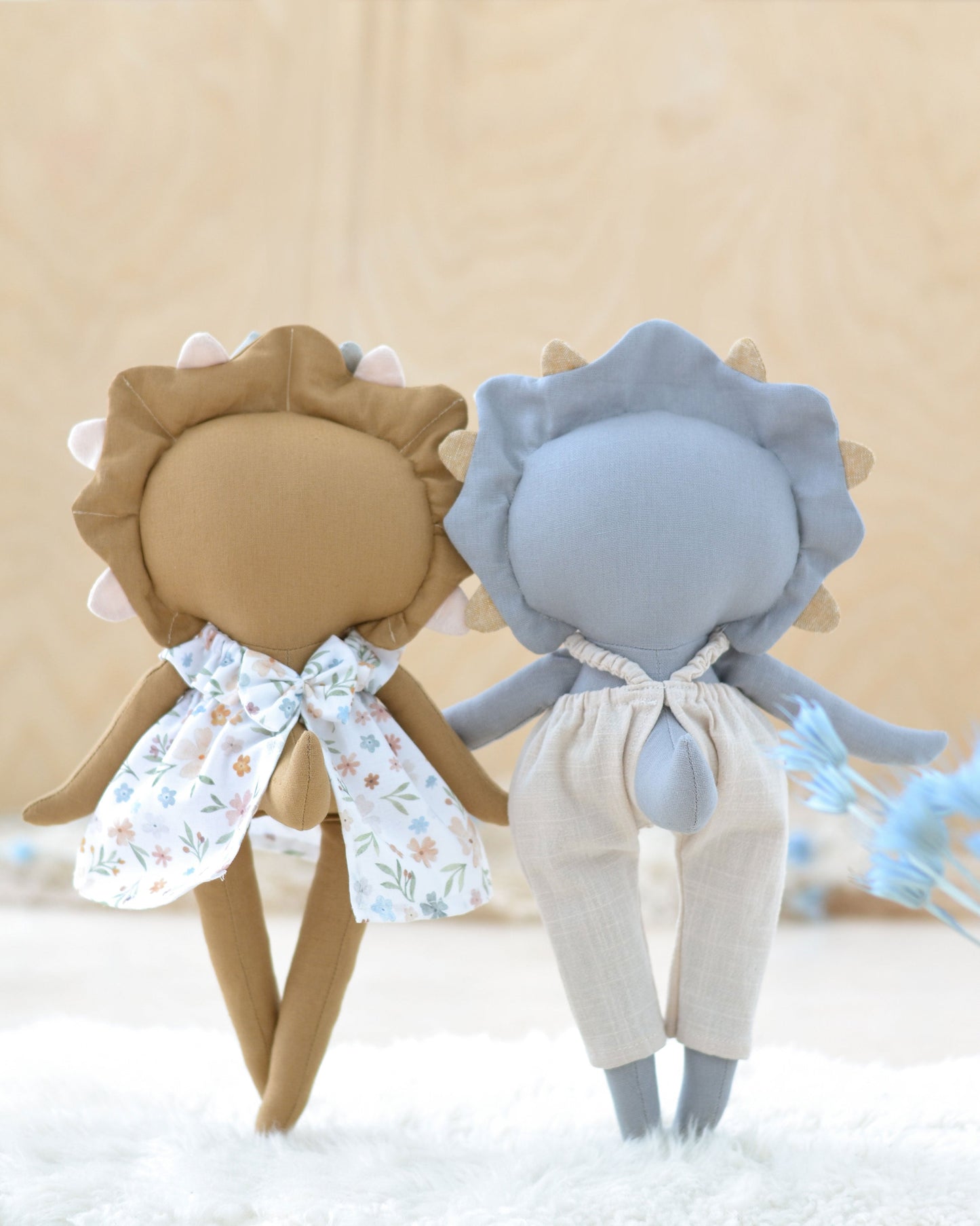 Triceratops Dinosaur Doll Sewing Pattern