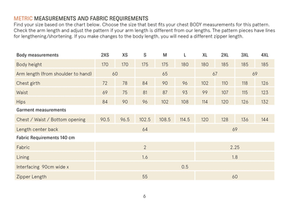 Bear jacket sewing pattern Wardrobe By Me
