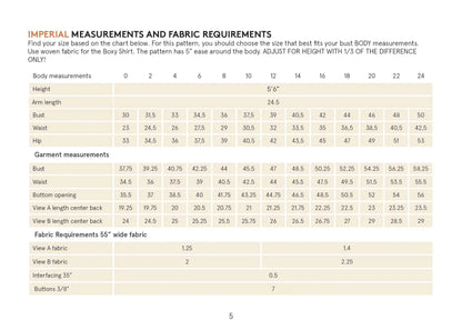 Boxy Shirt sewing pattern Wardrobe By Me