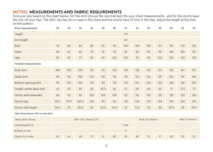 Camp Shirt and Shorts Sewing pattern Wardrobe By Me