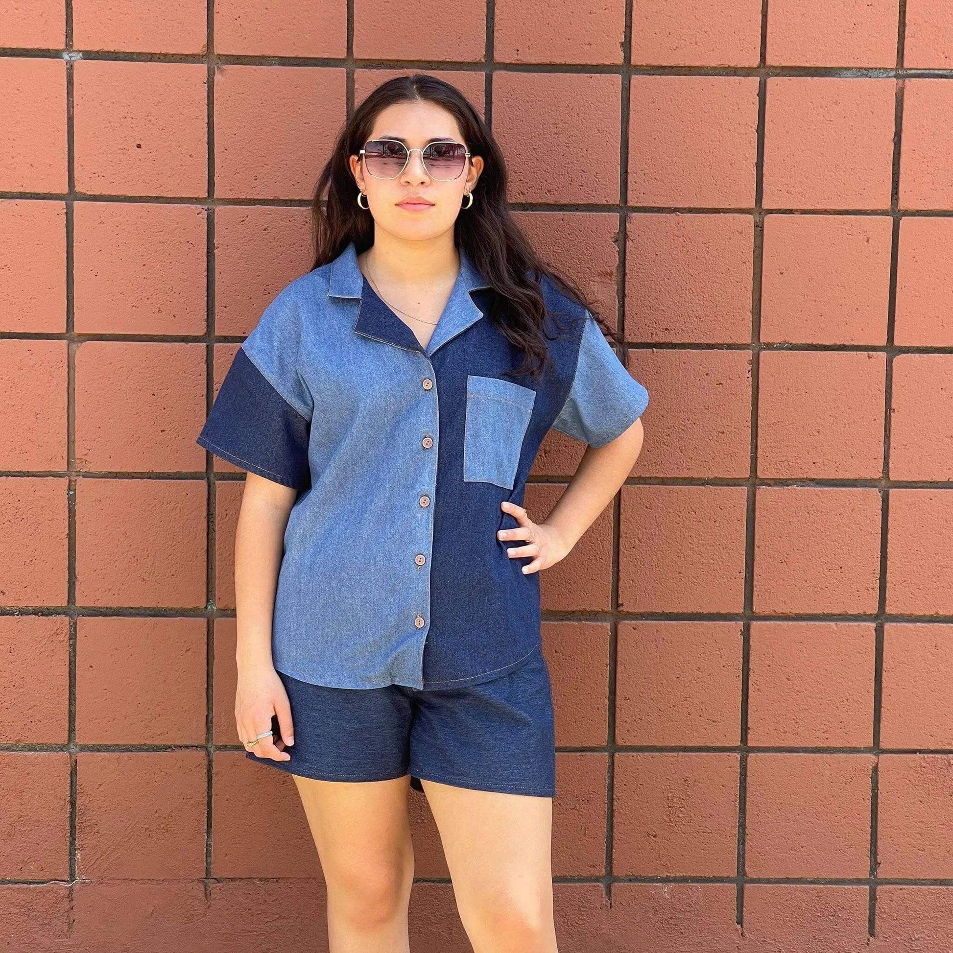 Camp Shirt and Shorts Sewing pattern Wardrobe By Me