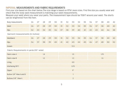 Cargo Shorts sewing pattern Wardrobe By Me