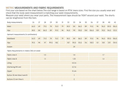 Cargo Shorts sewing pattern Wardrobe By Me