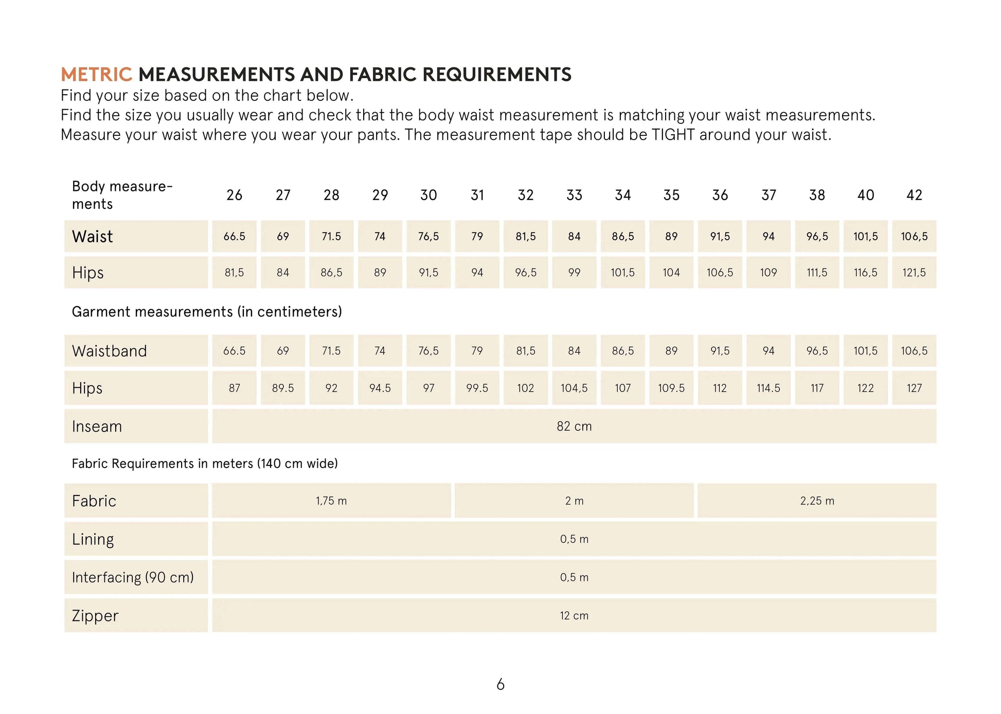 Chino pants sewing pattern Wardrobe By Me