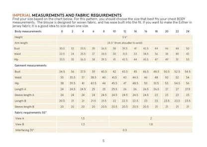 Esther Blouse sewing pattern Wardrobe By Me