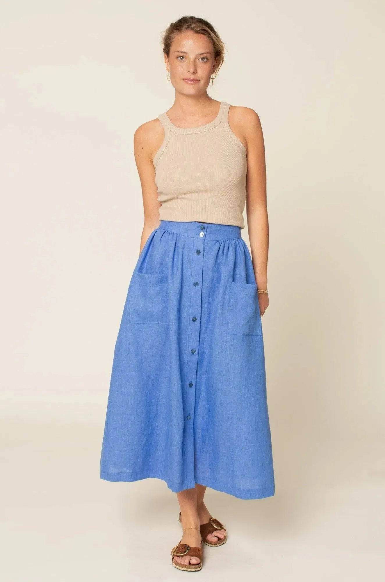 Front Button Skirt Pattern Wardrobe By Me