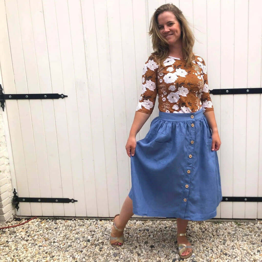 Front Button Skirt Pattern Wardrobe By Me