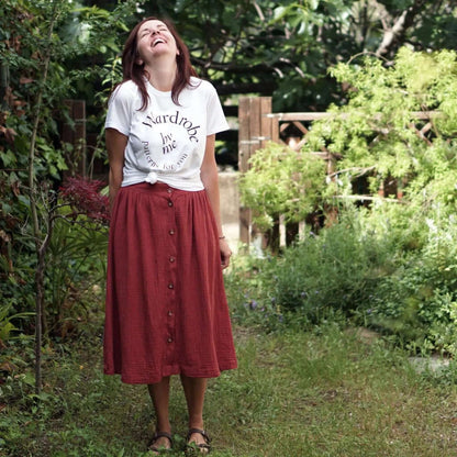 Front Button Skirt Pattern Wardrobe By Me