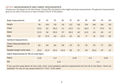 Kids James Sweater Sewing Pattern Wardrobe By Me