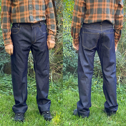 Jeans Sewing Pattern-Men's sizes 26-42 Wardrobe By Me