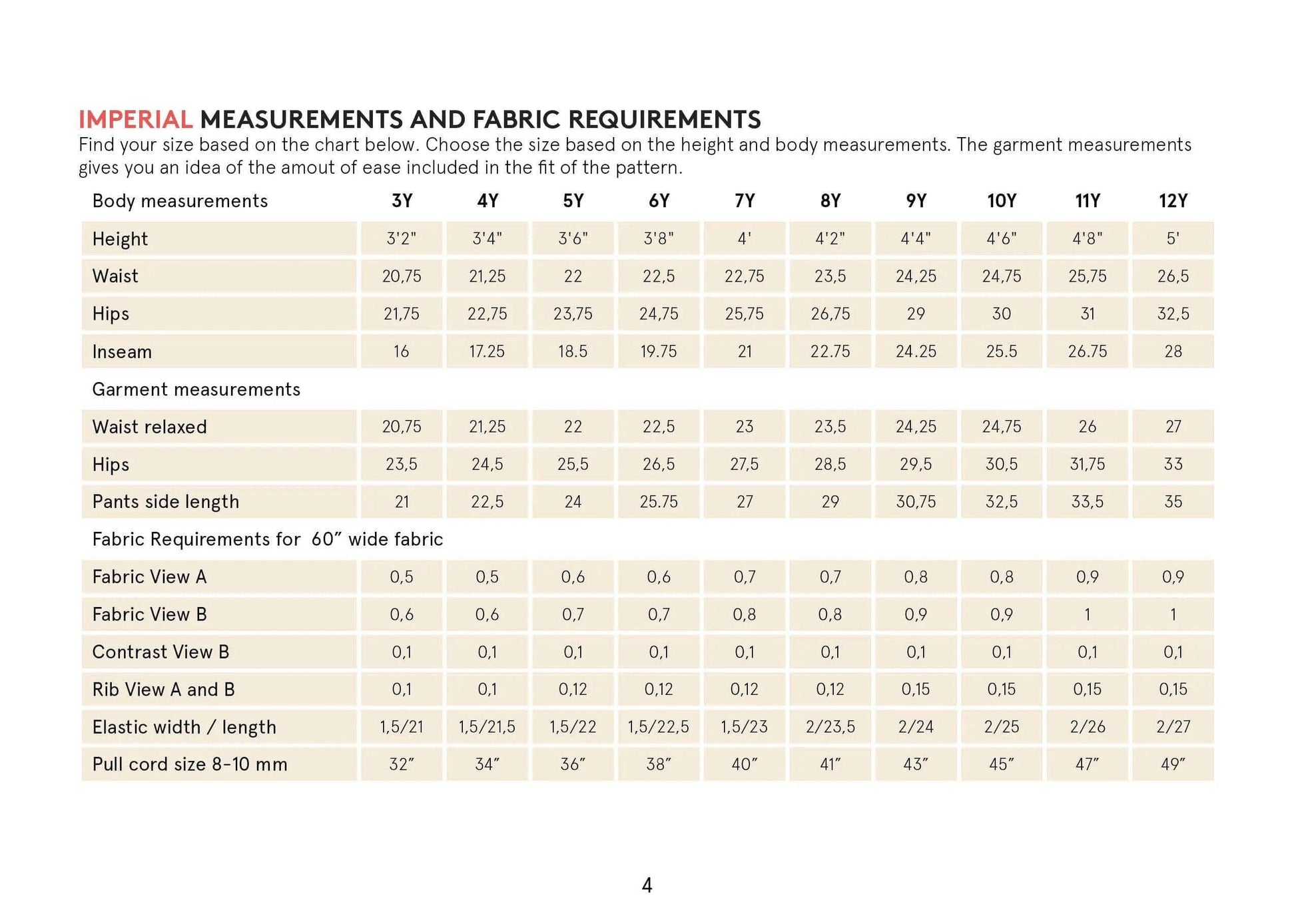 Kids sweatpants sewing pattern Wardrobe By Me