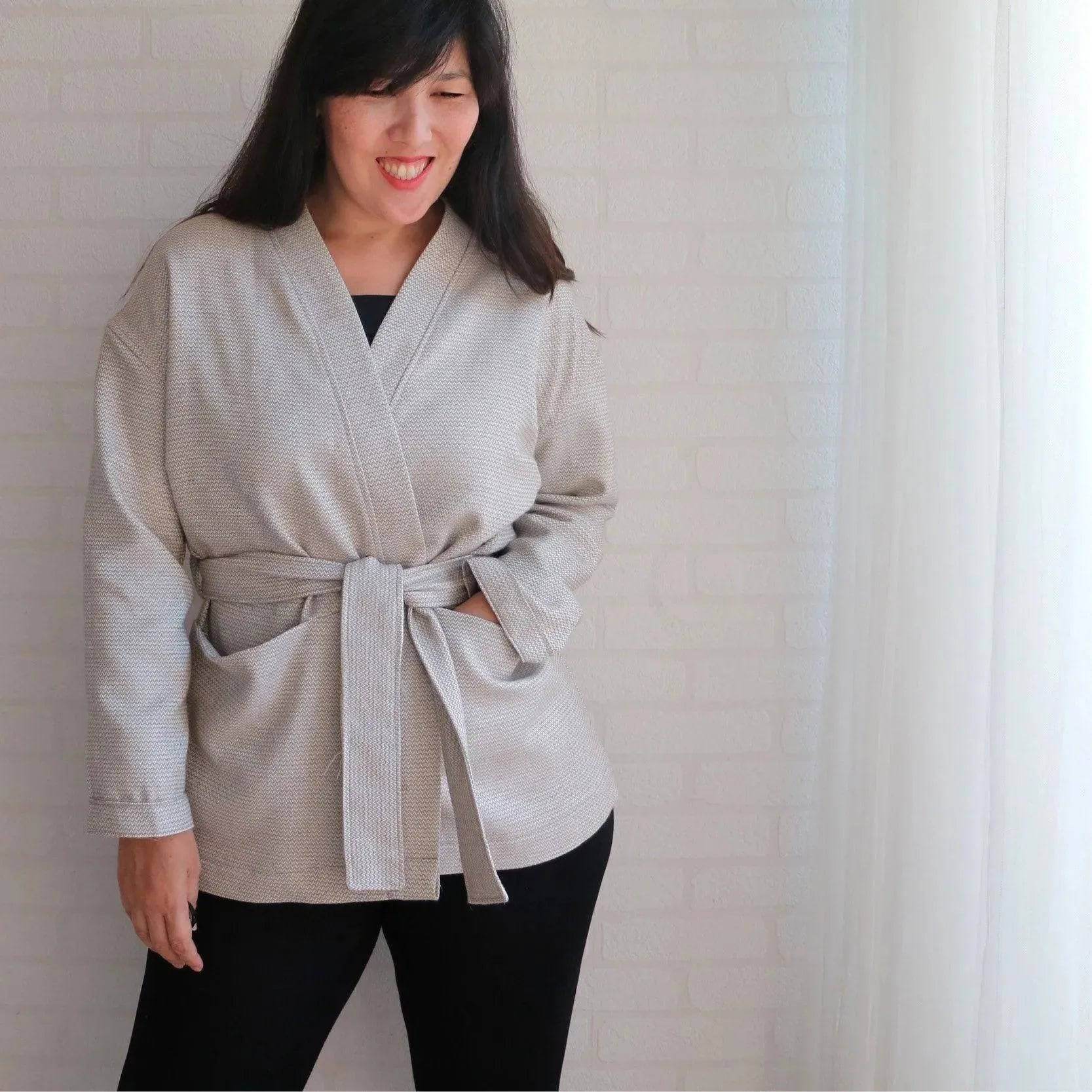 Komi Wrap Jacket Sewing Pattern Wardrobe By Me